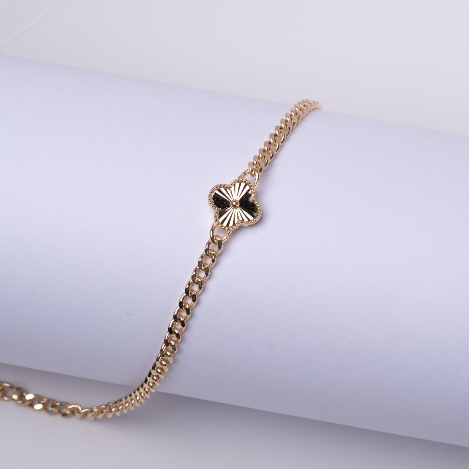 Minimal Yaprak Bileklik | 14 Ayar Altın