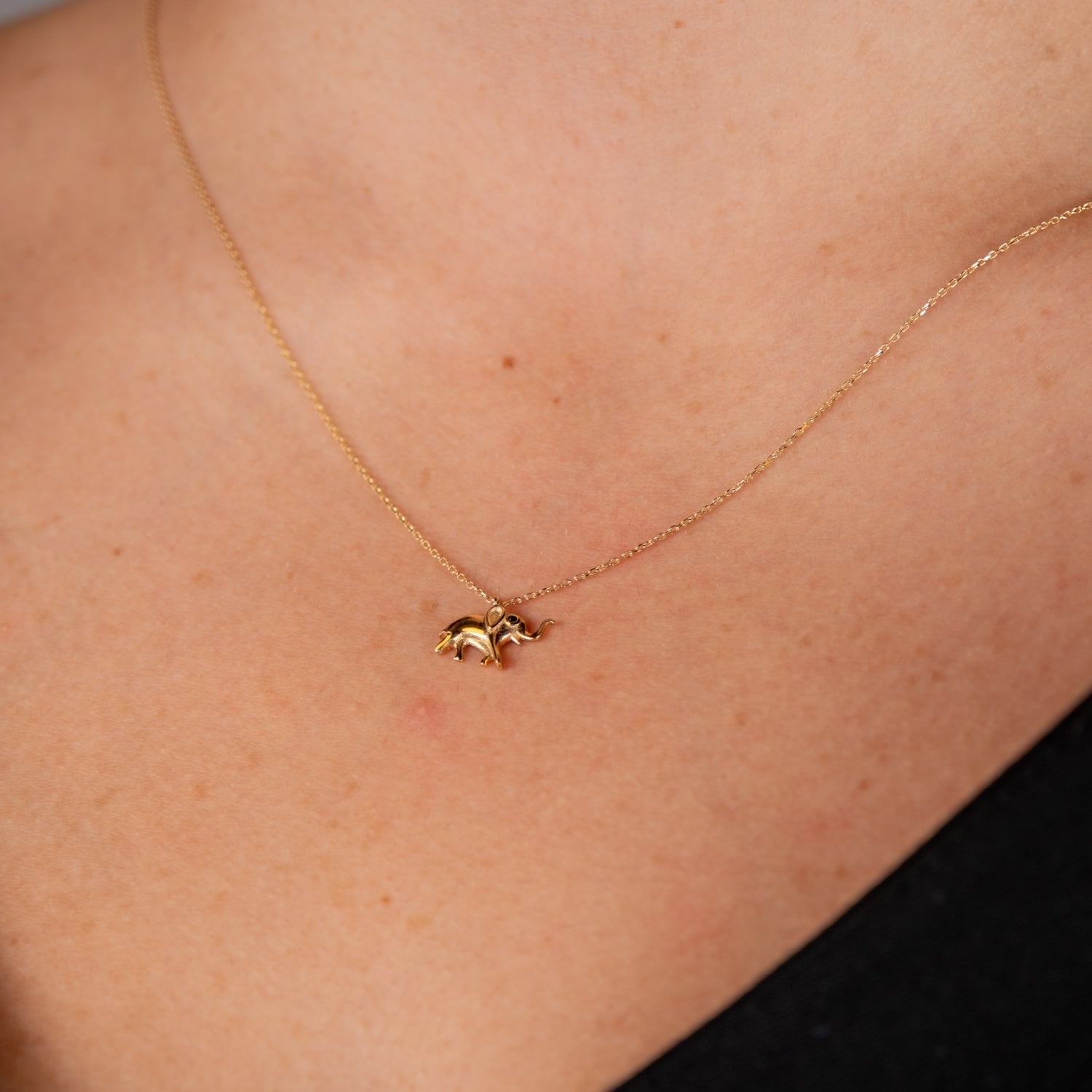 Fil Kolye | 14 Ayar Altın