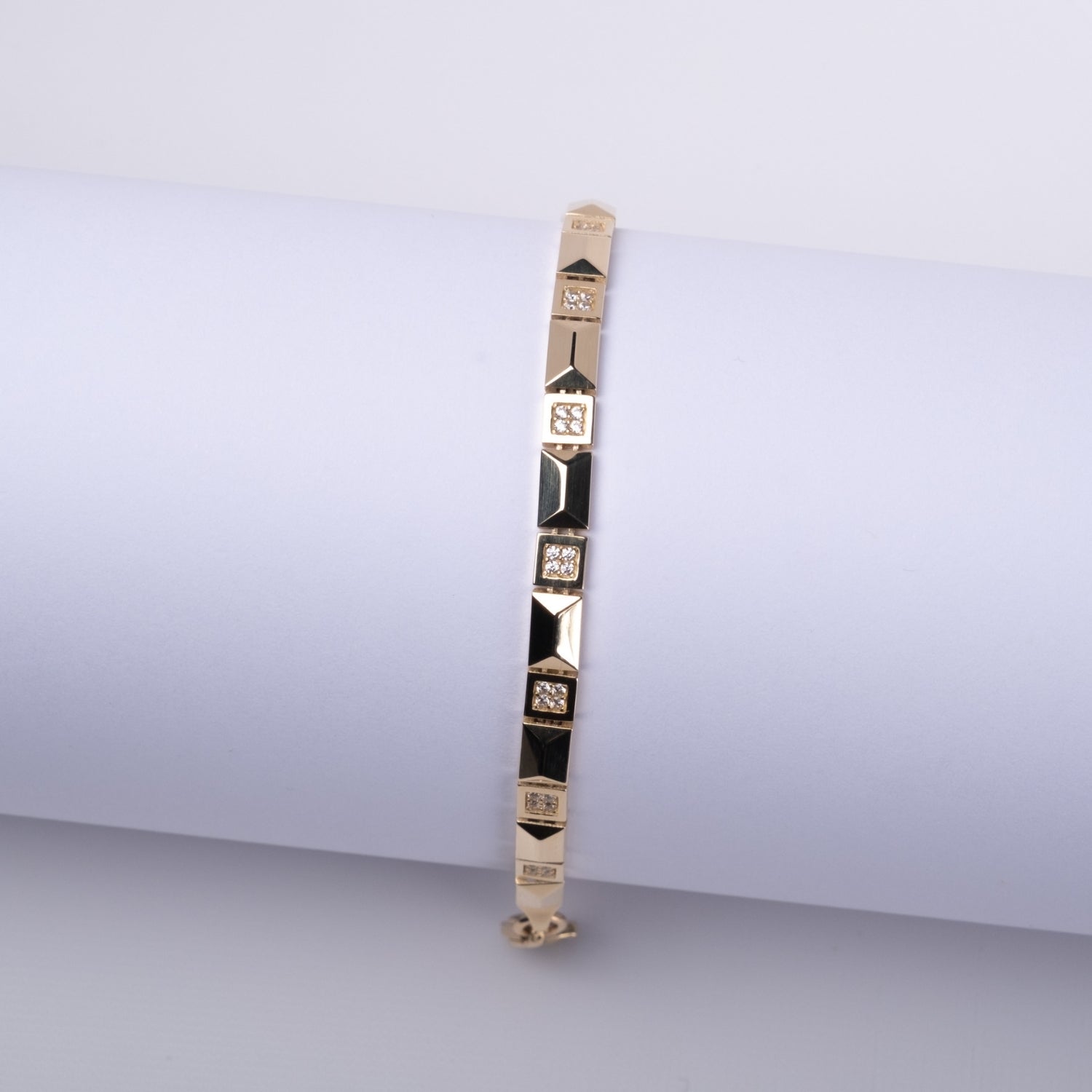 Prizma Noir Bileklik | 14 Ayar Altın