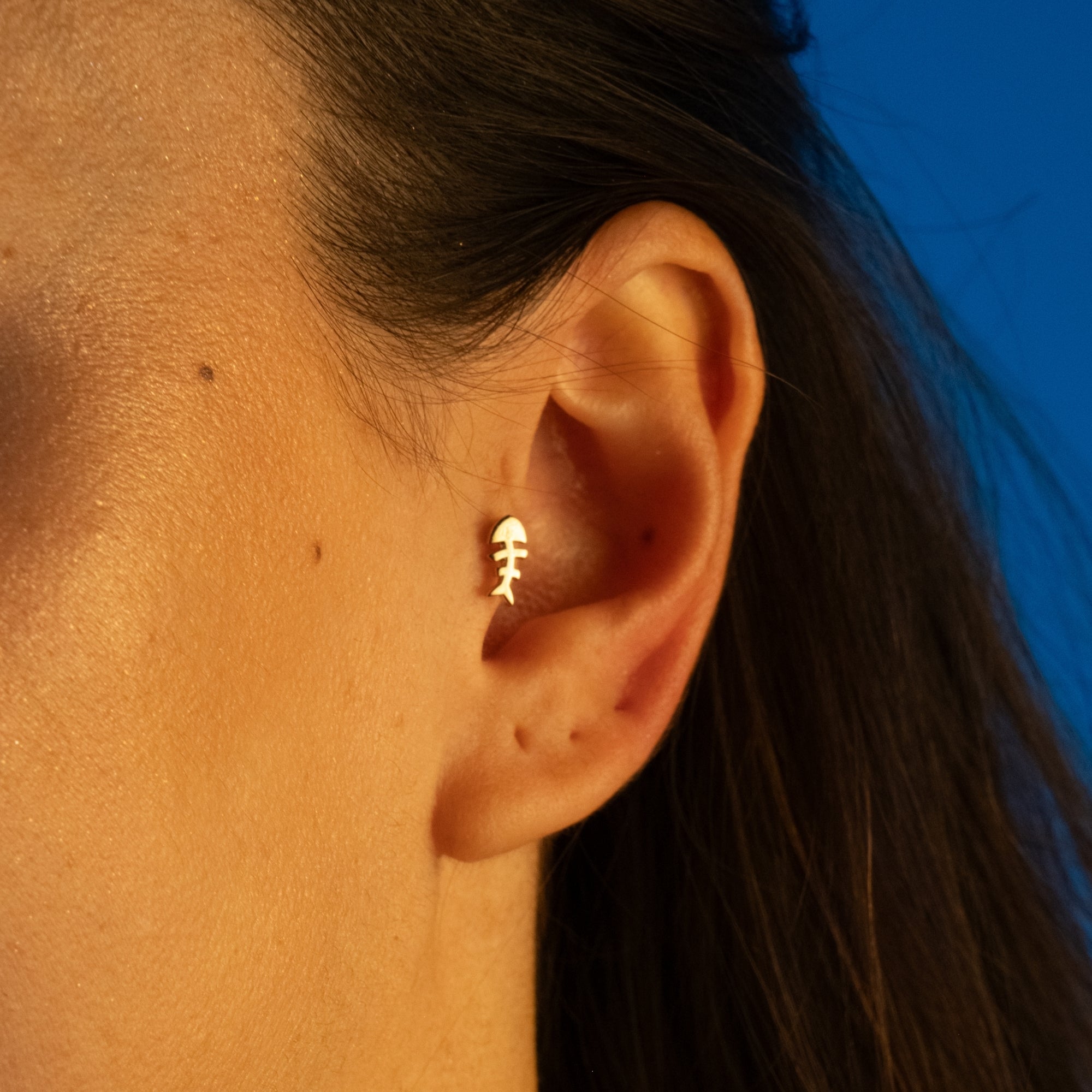 Balık Kılçığı Piercing | 14 Ayar Altın