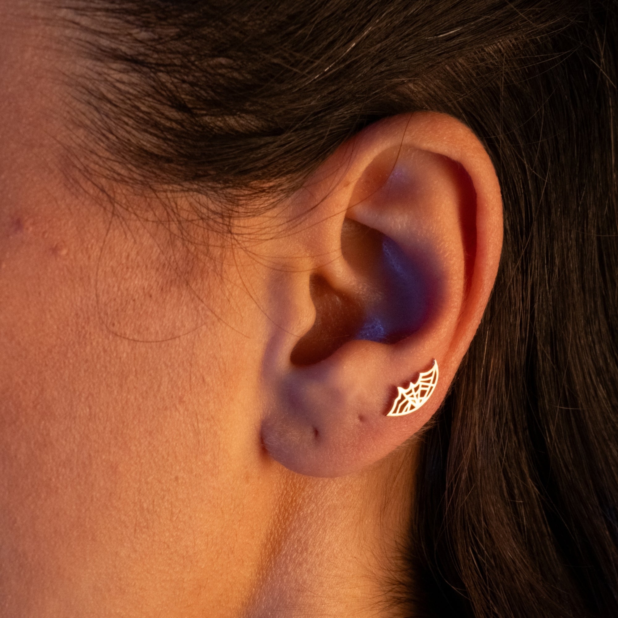 Örümcek Ağı Piercing | 14 Ayar Altın