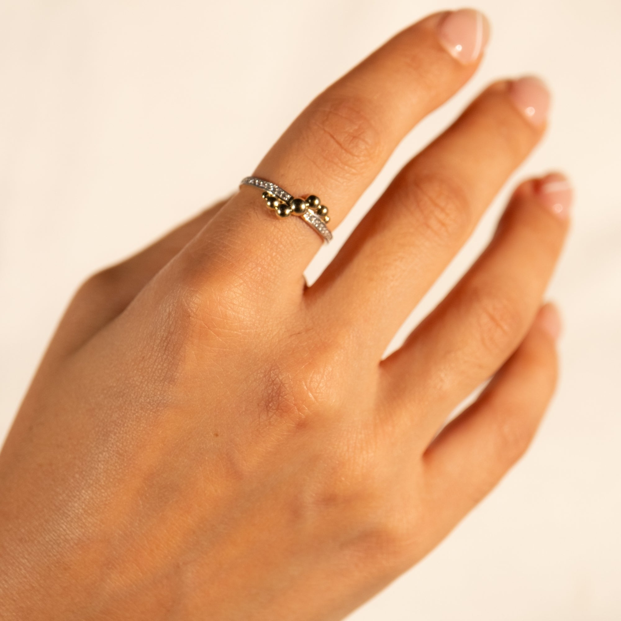 Taşlı Baloncuk Yüzük | 14 Ayar Altın