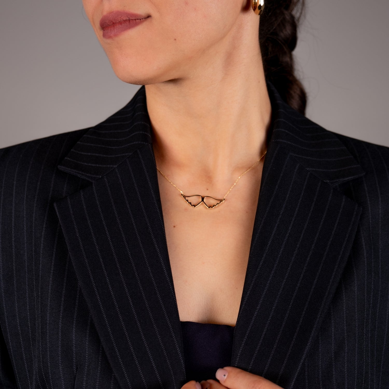 Melek Kanadı Kolye | 14 Ayar Altın