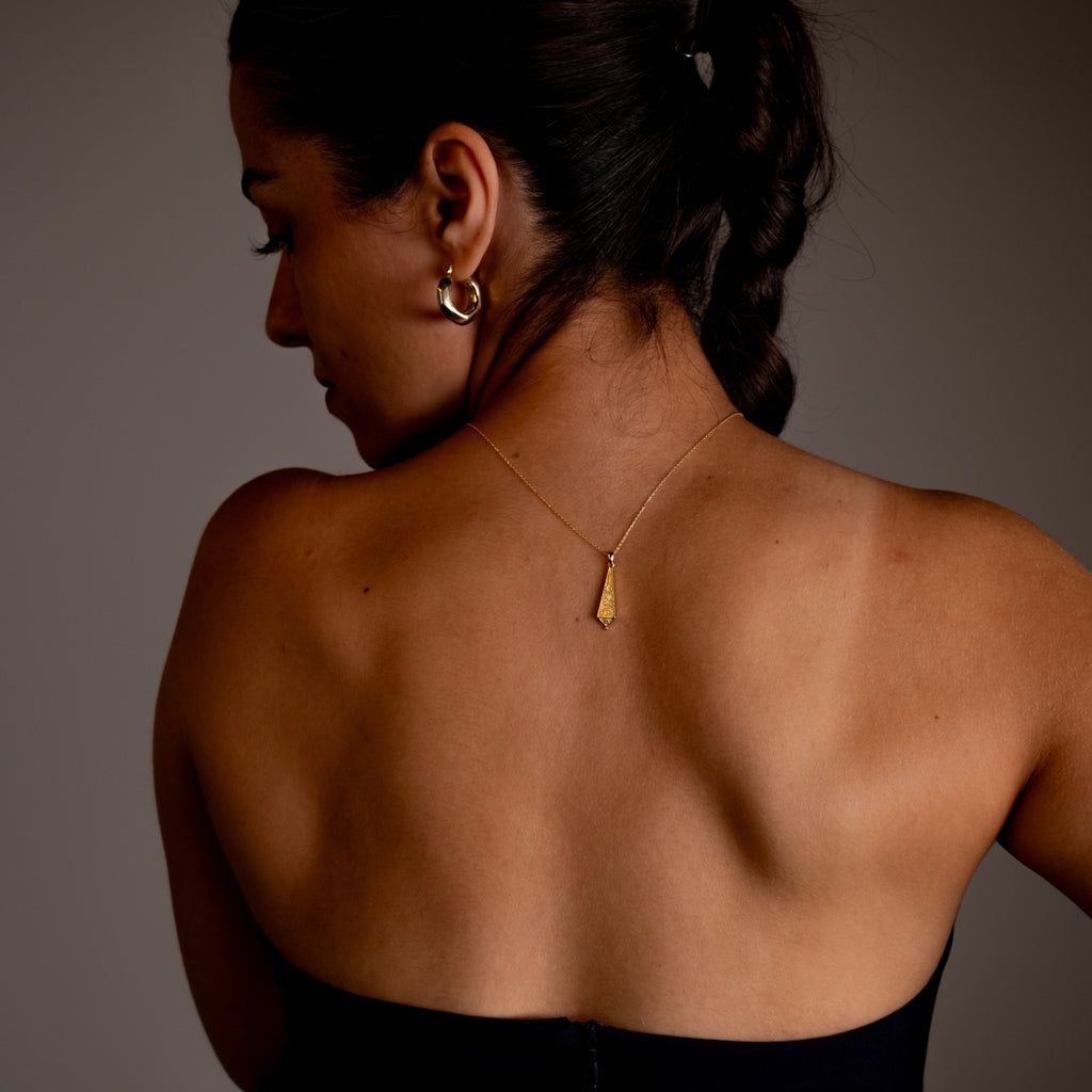 Antik Modifli Kolye | 14 Ayar Altın