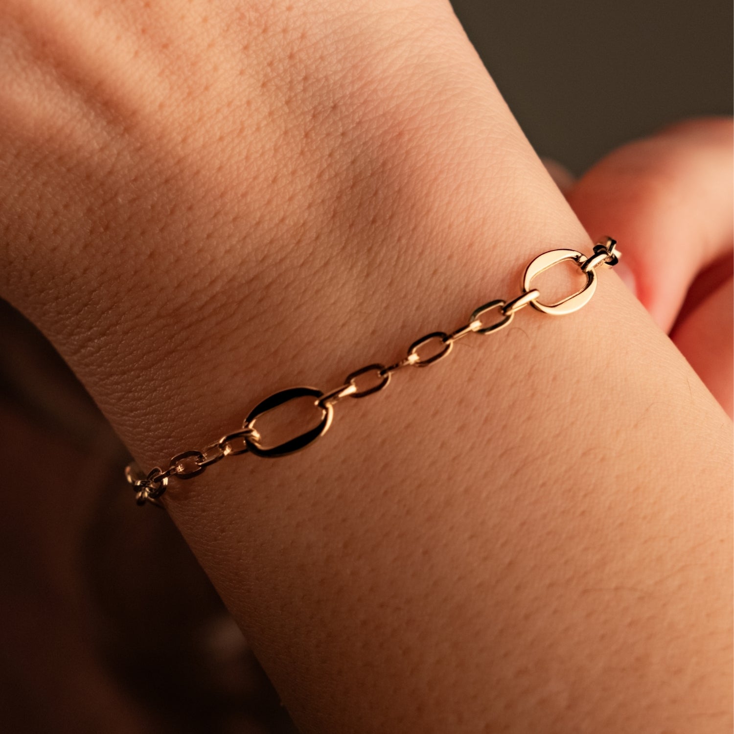 Orbit Halka Bileklik | 14 Ayar Altın