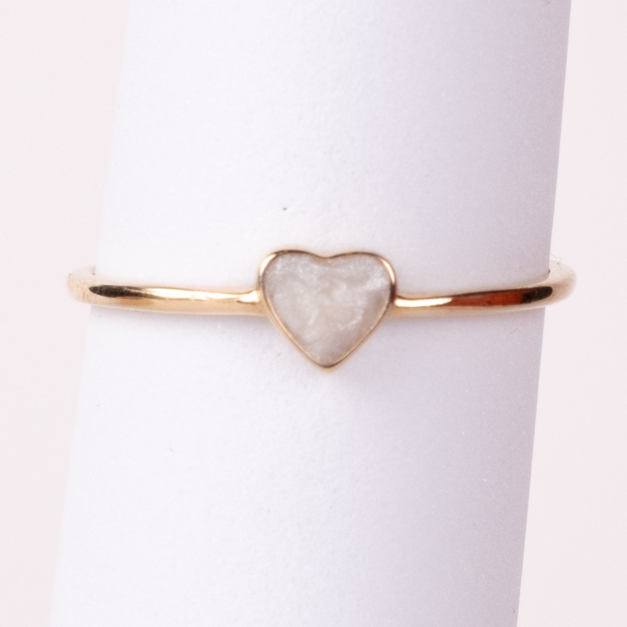 Renkli Kalp Yüzük | 14 Ayar Altın