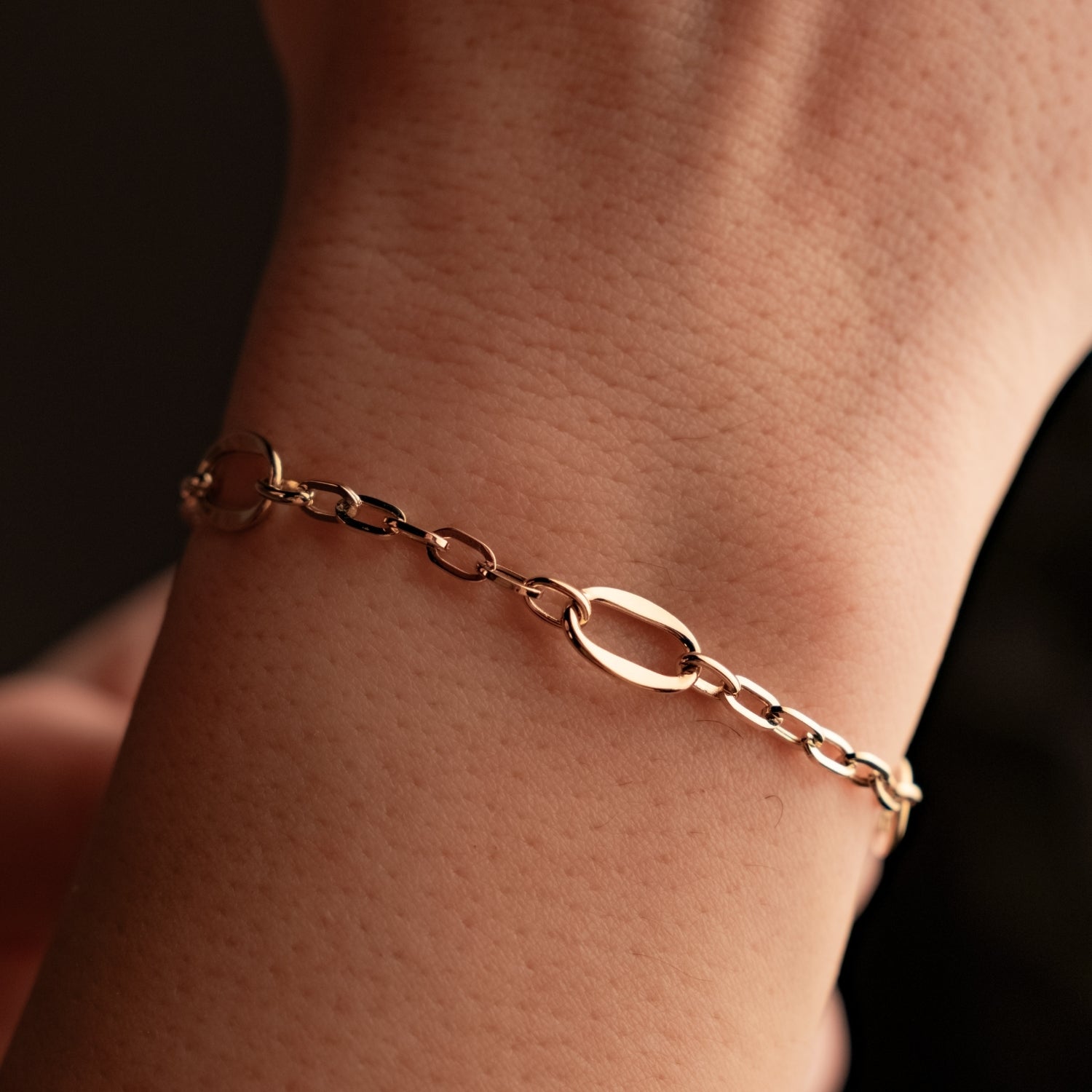 Orbit Halka Bileklik | 14 Ayar Altın