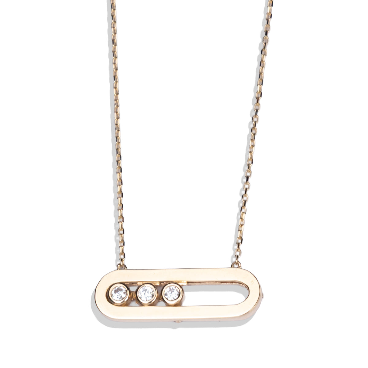 Oval Kolye | 14 Ayar Altın