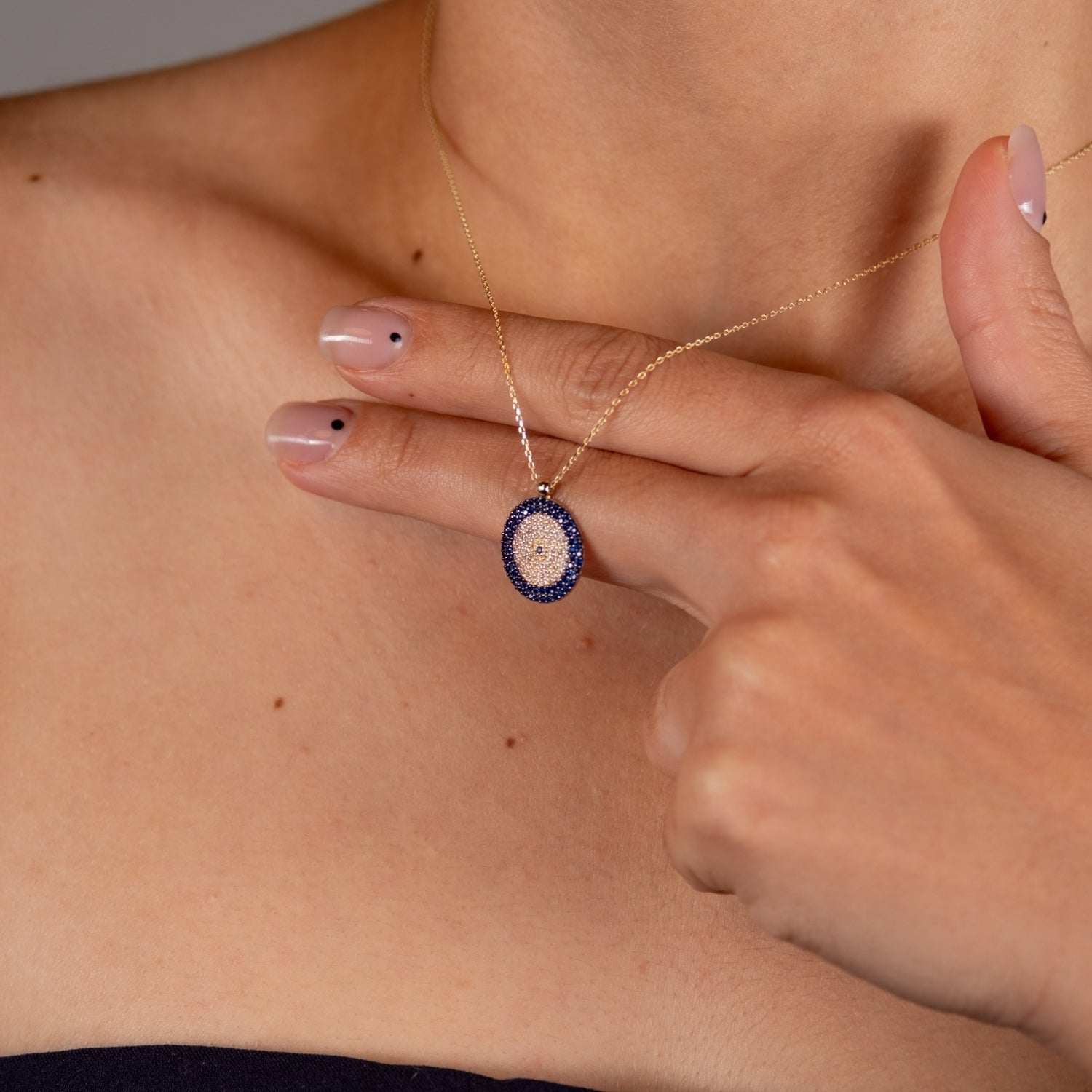 Nazar Kolye | 14 Ayar Altın