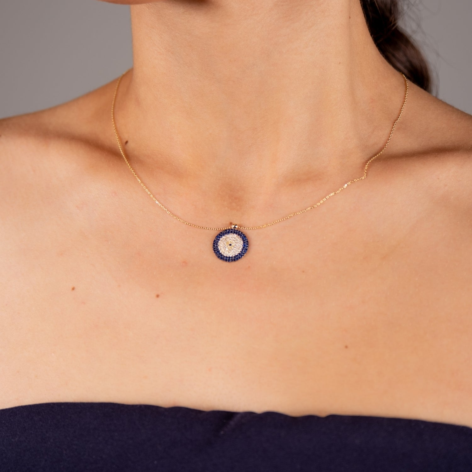 Nazar Kolye | 14 Ayar Altın