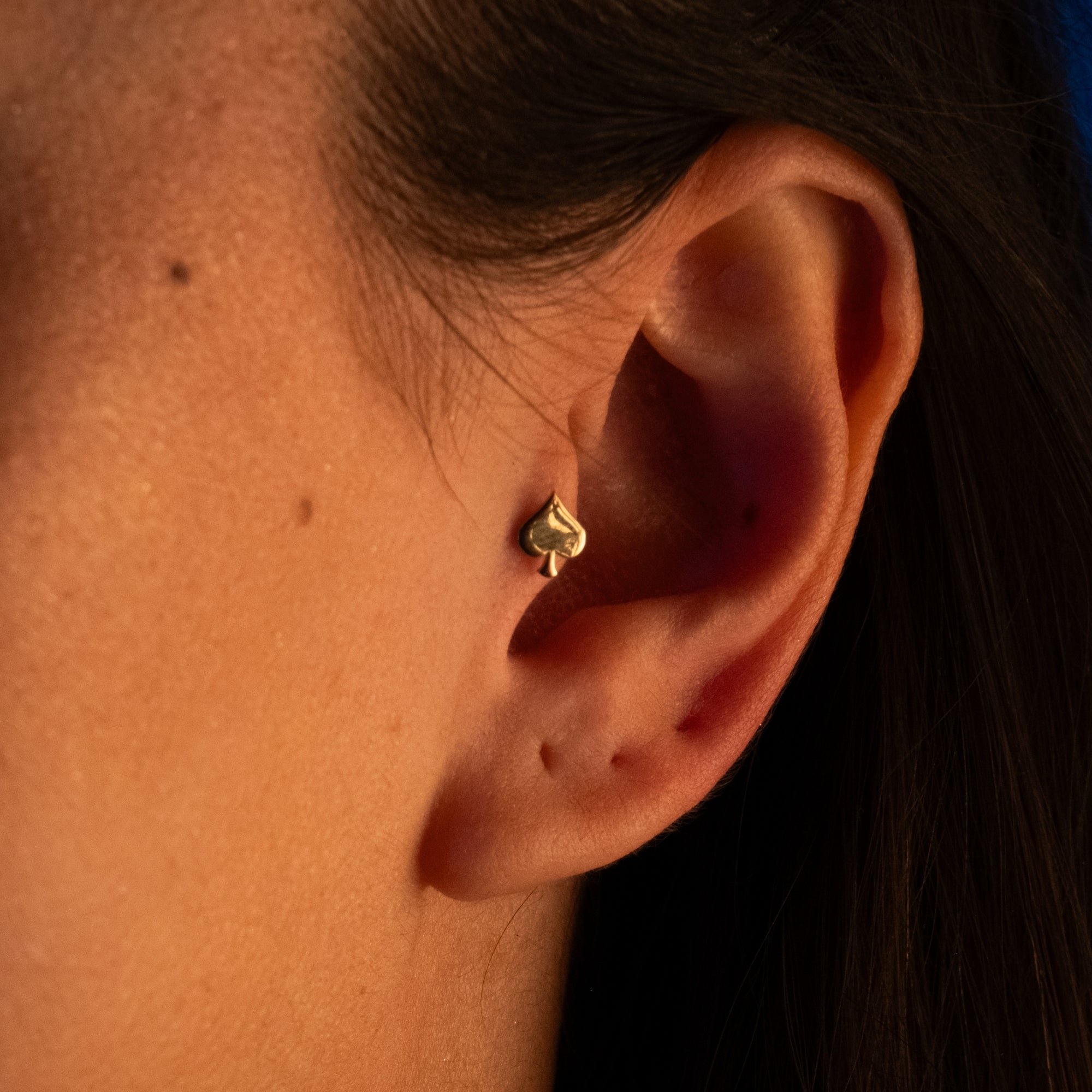 Maça Piercing | 14 Ayar Altın