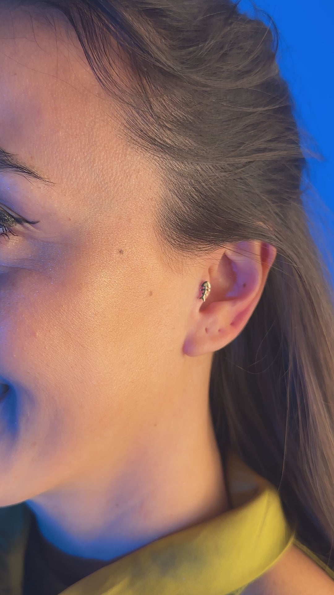 Balık Kılçığı Piercing | 14 Ayar Altın