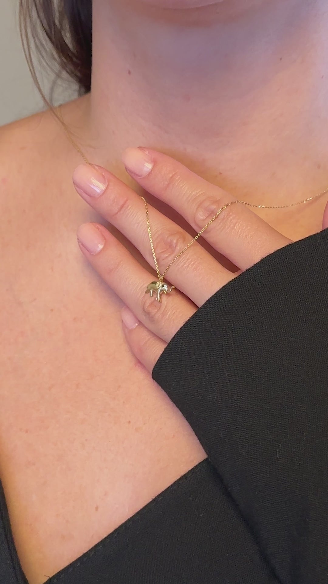 Fil Kolye | 14 Ayar Altın