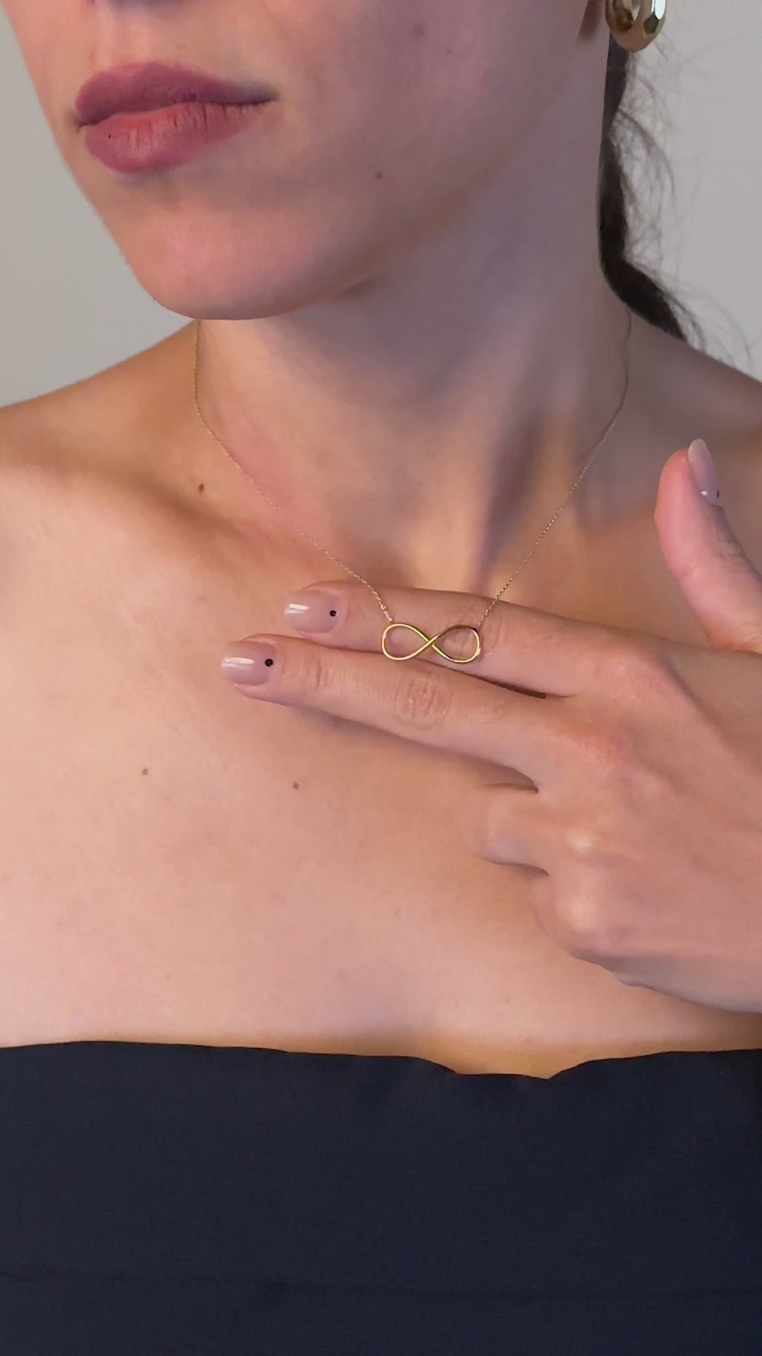 Sonsuzluk Kolye | 14 Ayar Altın