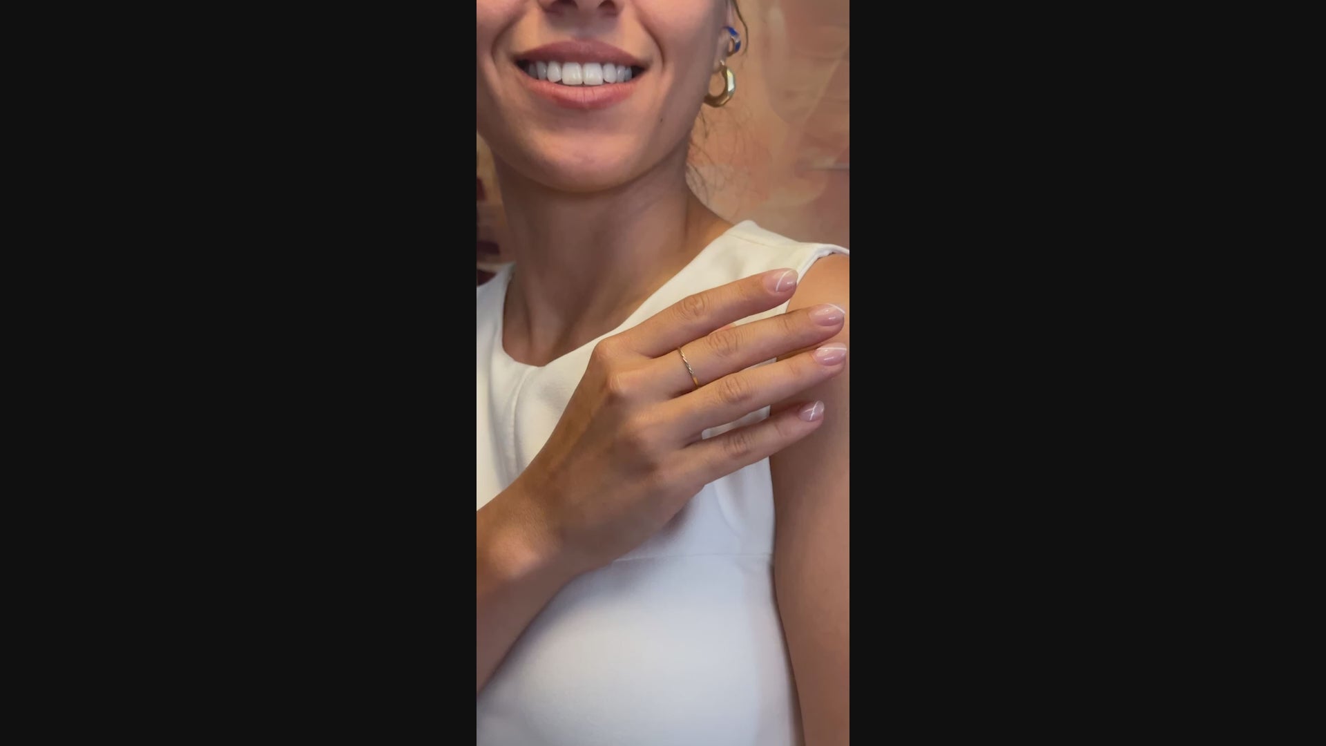 Çapraz İşleme Detaylı Alyans | 14 Ayar Altın