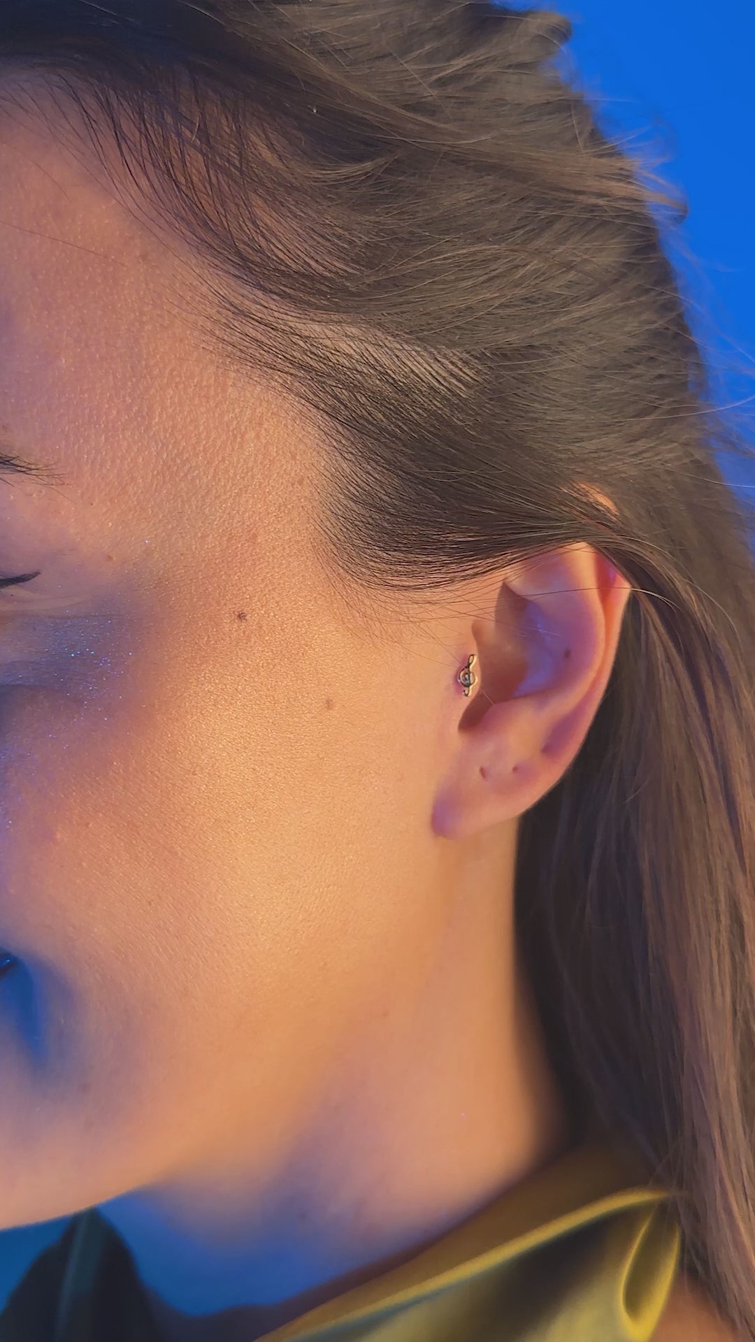 Sol Anahtarı Piercing | 14 Ayar Altın