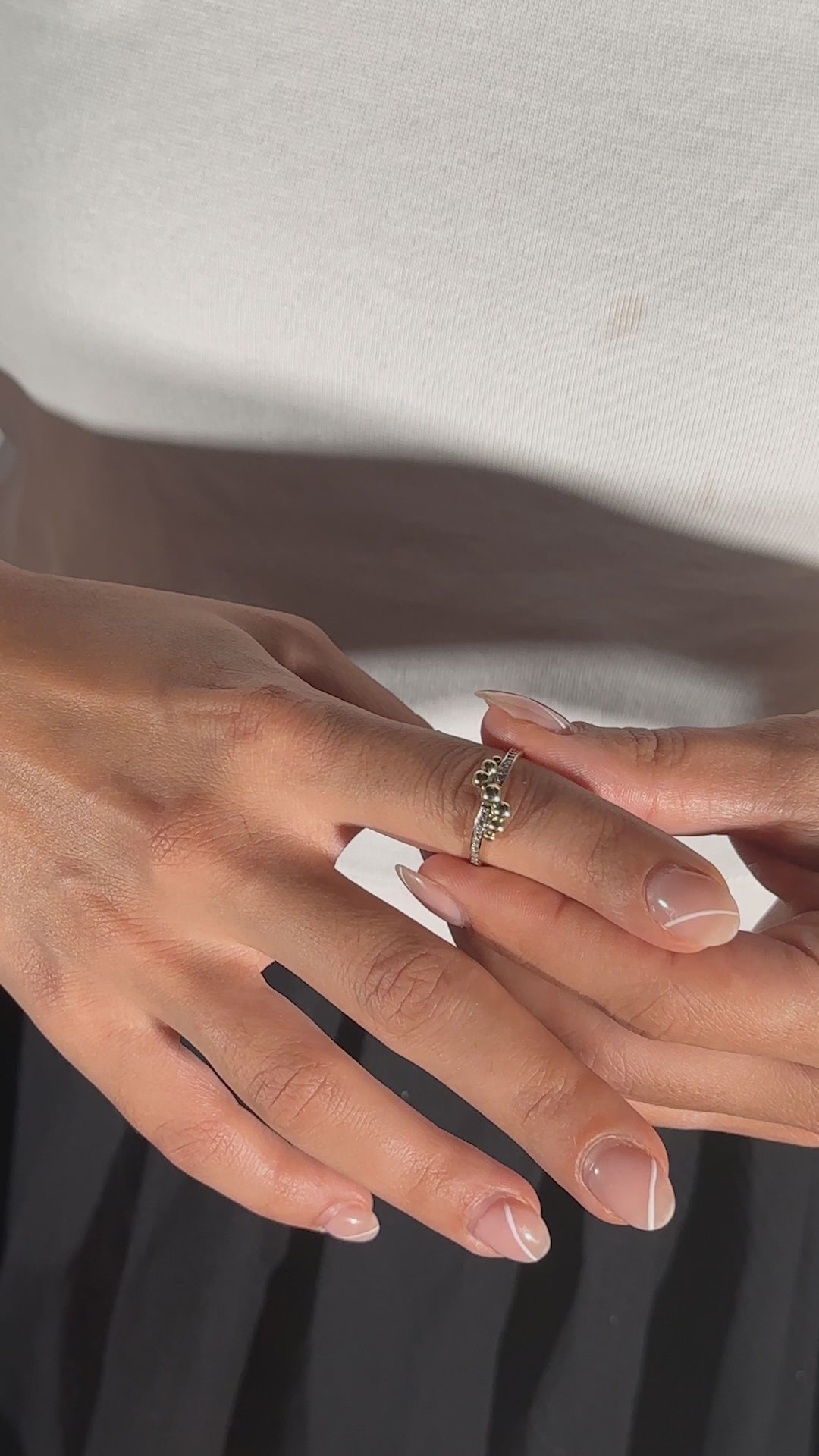 Taşlı Baloncuk Yüzük | 14 Ayar Altın